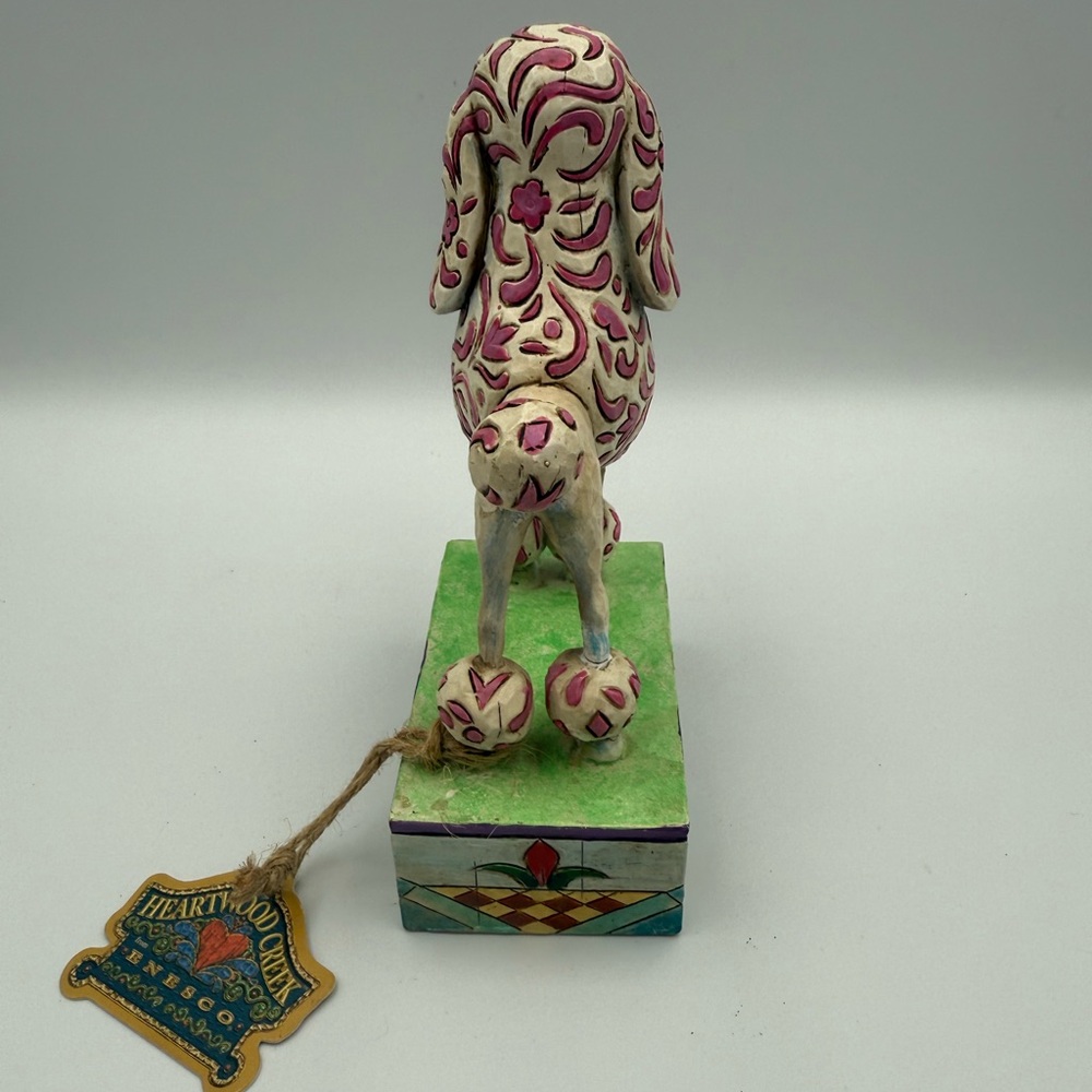 2005 Jim Shore Heartwood Creek "Lulu" Poodle Dog Figurine Enesco 5 3/4" H - Picture 6 of 13
